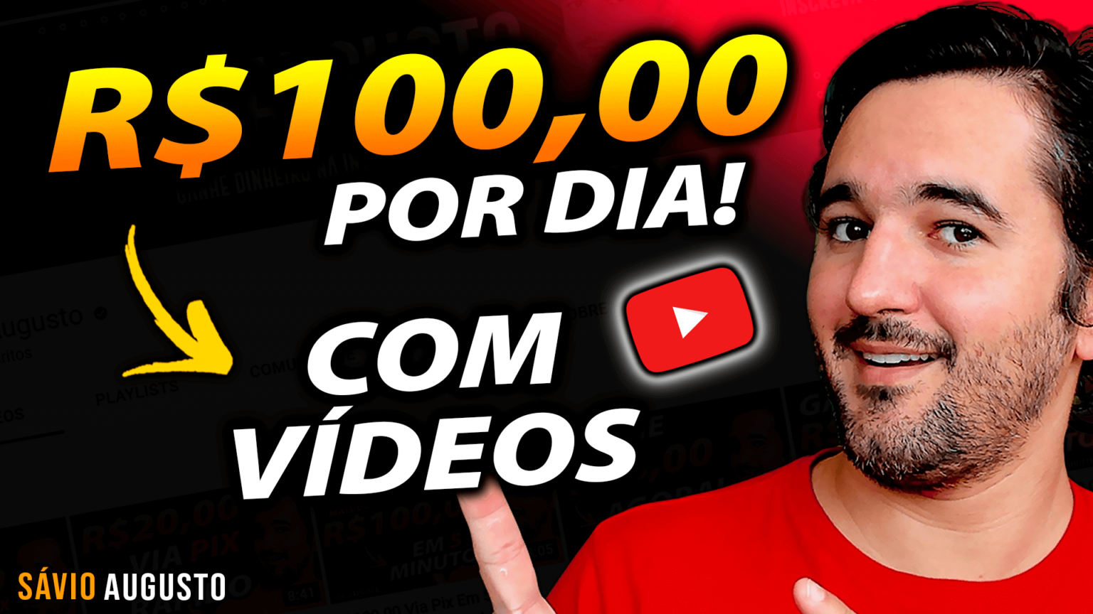 Ganhe R10000 Por Dia Com Este Método Como Ganhar Dinheiro Na Internet Sávio Augusto Youtuber 0722