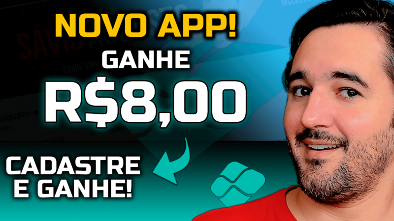 Novo App Ganhe R800 No Cadastro Saque Via Pix Sávio Augusto Youtuber 4393