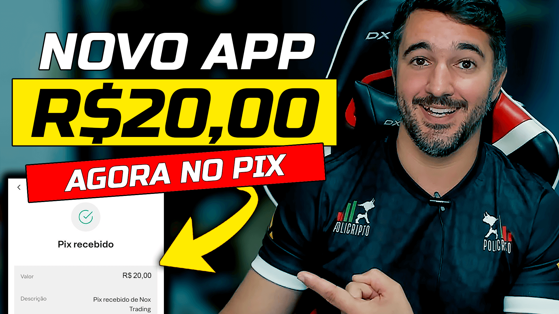 Novo App Ganhe 20 Reais Agora No Pix Sávio Augusto Youtuber 1243